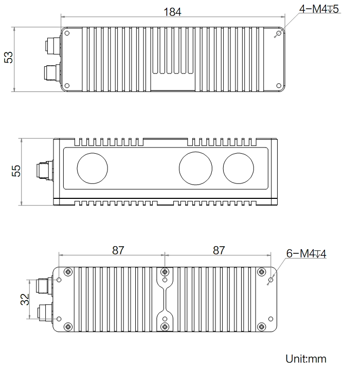 MV-DB12SME dimensions (mm)