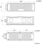 MV-DB12SME dimensions (mm)
