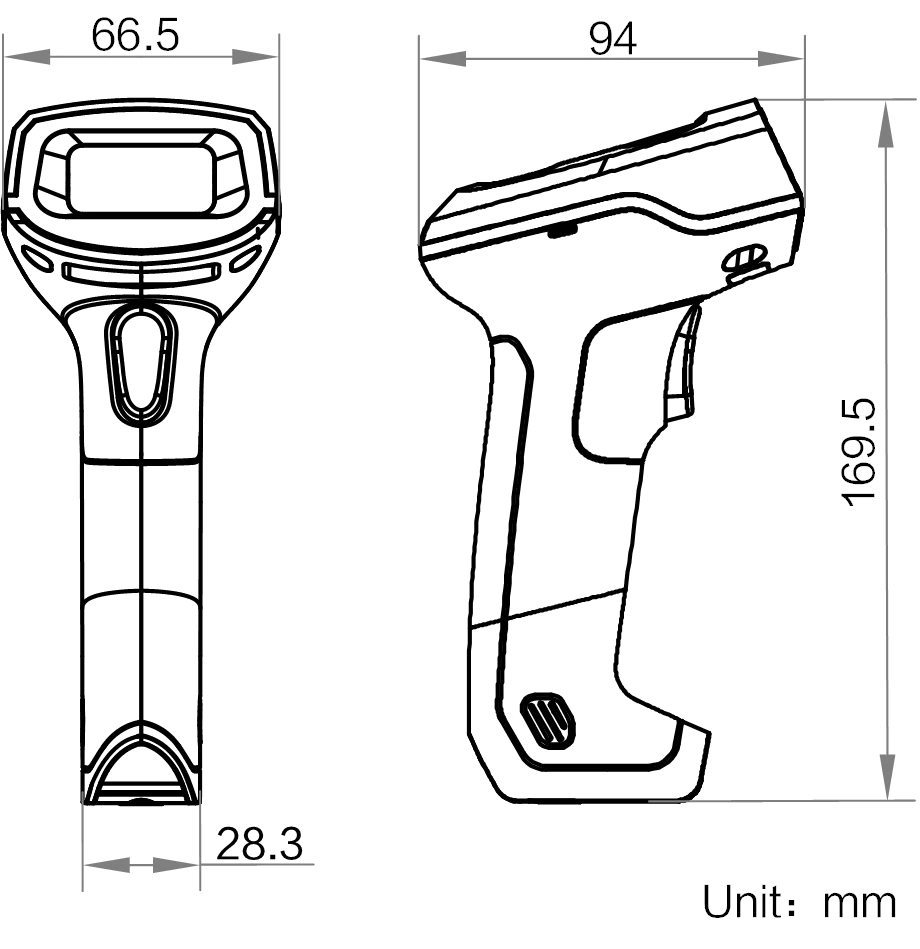 MV-IDH2000B/03SR/03WN dimensions (mm)