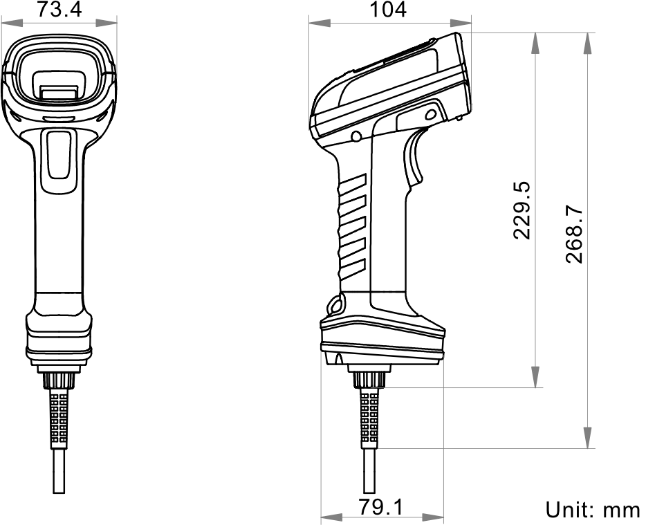 MV-IDH7000P/10NR/07RN/L dimensions (mm)