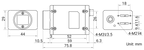 MV-CH120-60VM dimensions (mm)