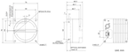 MV-CL08K7-148TM dimensions (mm)
