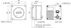 MV-CL024-91GM dimensions (mm)