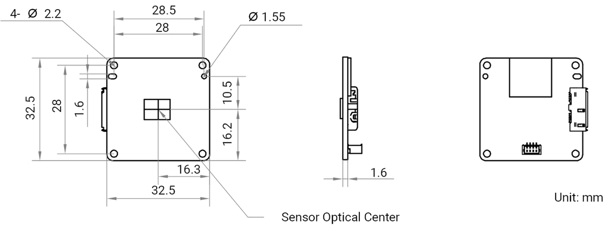 MV-CB020-60UM-B dimensions (mm)
