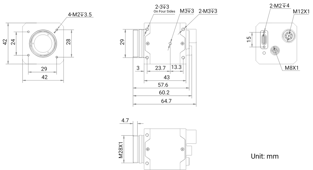 MV-CT2MU0089/G/NN/NN dimensions (mm)