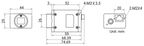 MV-CH100-60GM dimensions (mm)