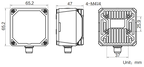 HT-FN4127D-06M-WBH dimensions (mm)