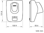MV-IDH3000B/SBASE/L dimensions (mm)