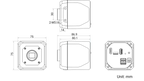 MV-CM3040C-1H dimensions (mm)