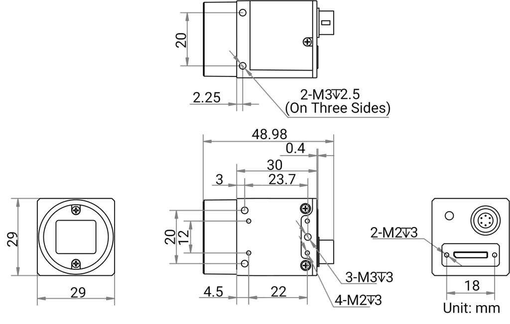MV-CH120-10UM dimensions (mm)
