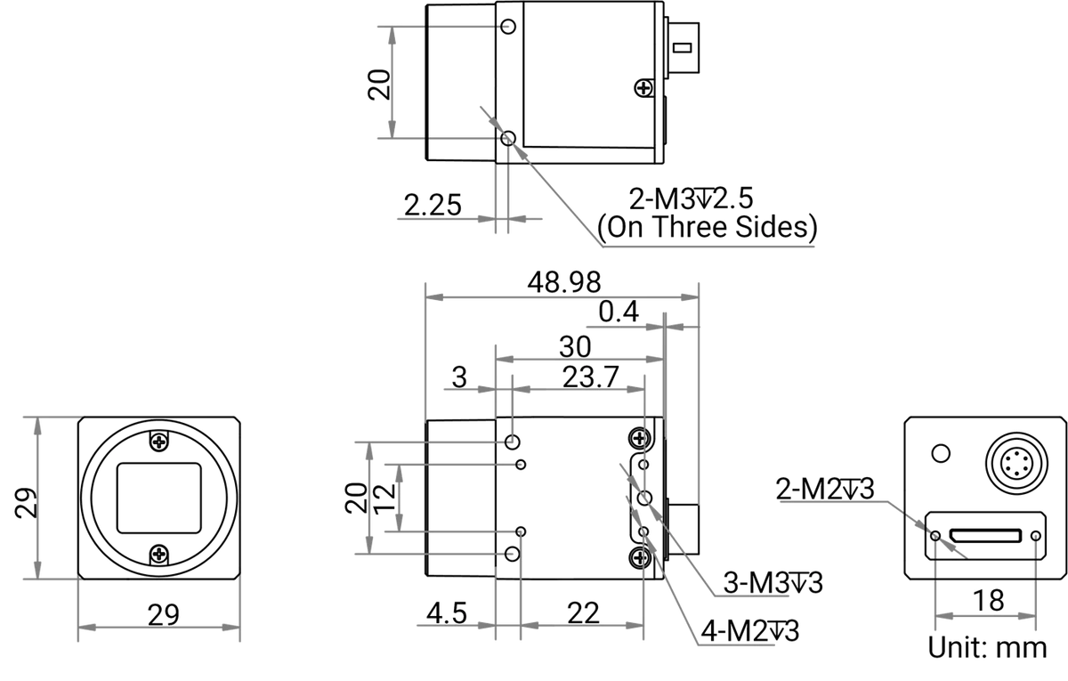 MV-CH120-10UM dimensions (mm)