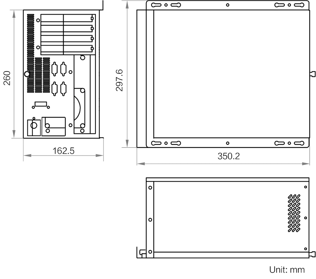 MV-IPC-H387H-16G-256G-240 dimensions (mm)