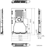 MV-GS1104F-CR dimensions (mm)