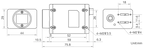 MV-CH250-90VM dimensions (mm)