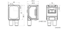 MV-SC3030XM-08M-ATN-H dimensions (mm)