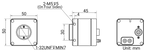 MV-CH250-90XM-C-NN dimensions (mm)