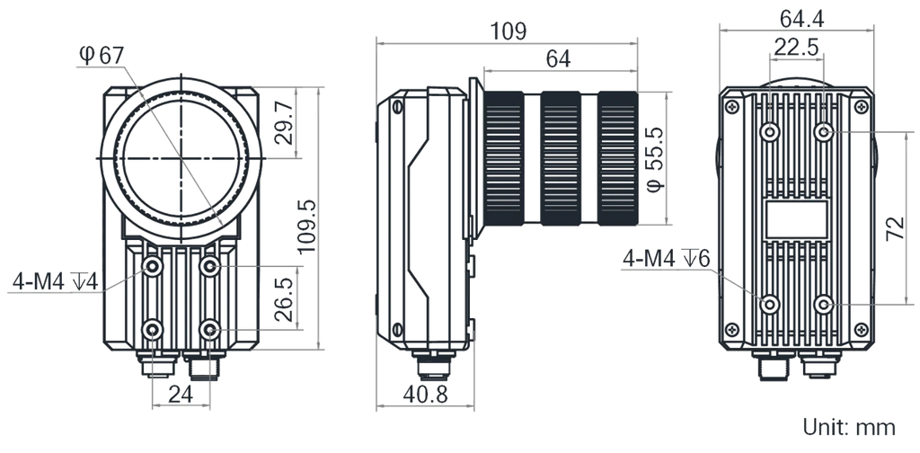 MV-ID5060M-00C-NNN dimensions (mm)