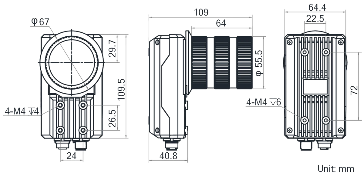 MV-ID5060M-00C-NNN dimensions (mm)