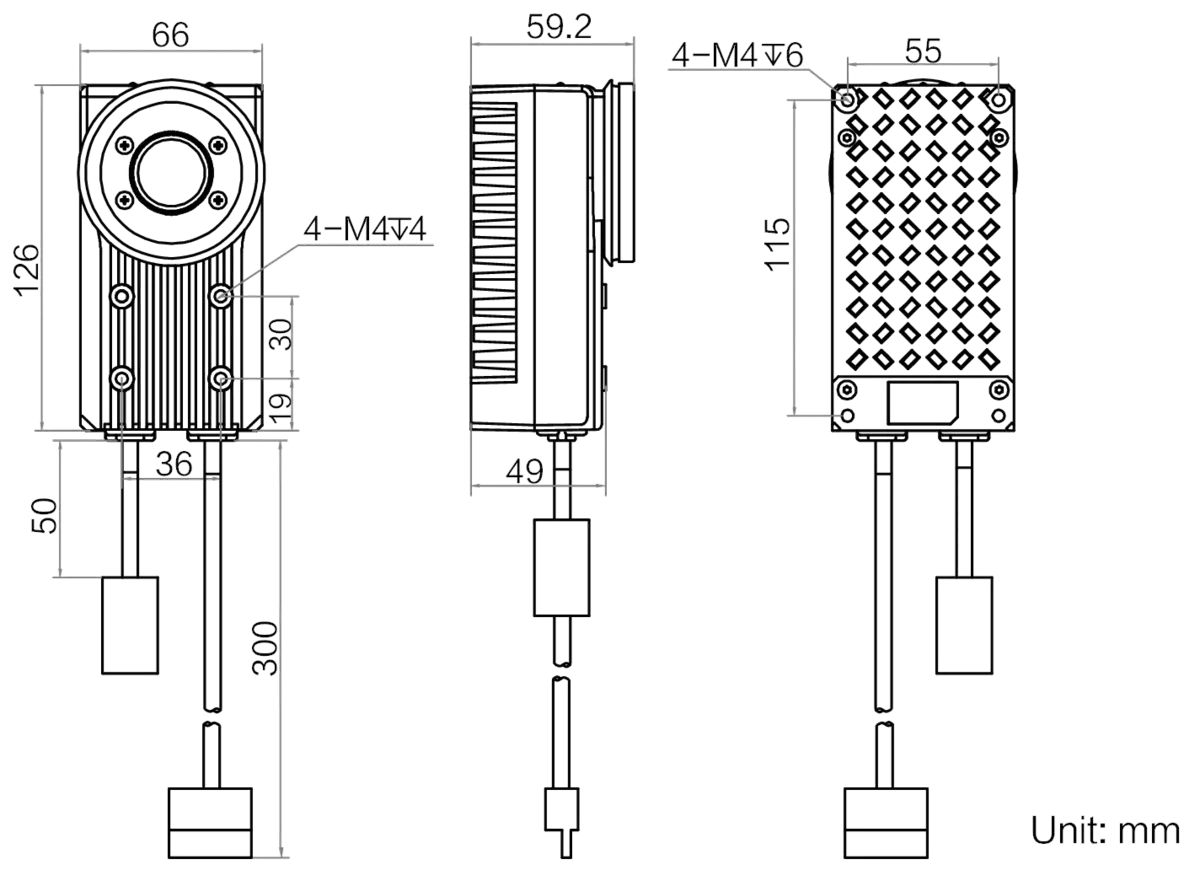 MV-ID6200EM-LS dimensions (mm)
