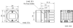 MV-CB050-60UM-C-F dimensions (mm)