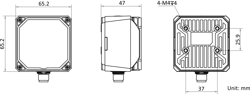 MV-SC3016C-06M-WBN dimensions (mm)