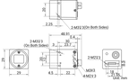 MV-CS020-10UM dimensions (mm)