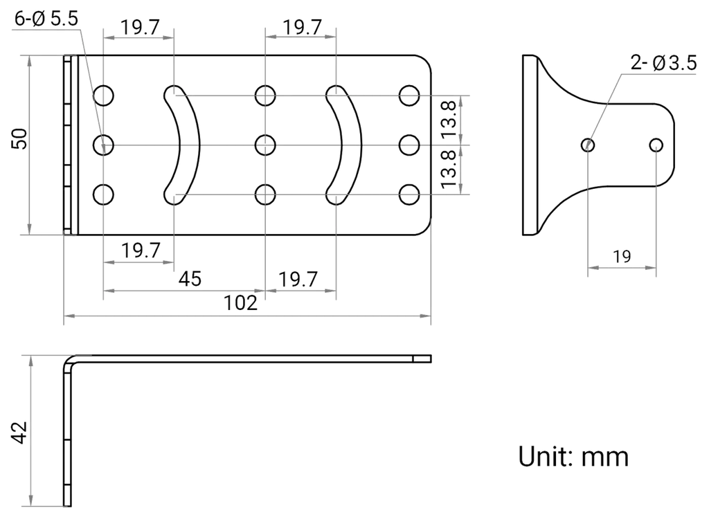 MV-SC3020XC-08M-WBN dimensions (mm)