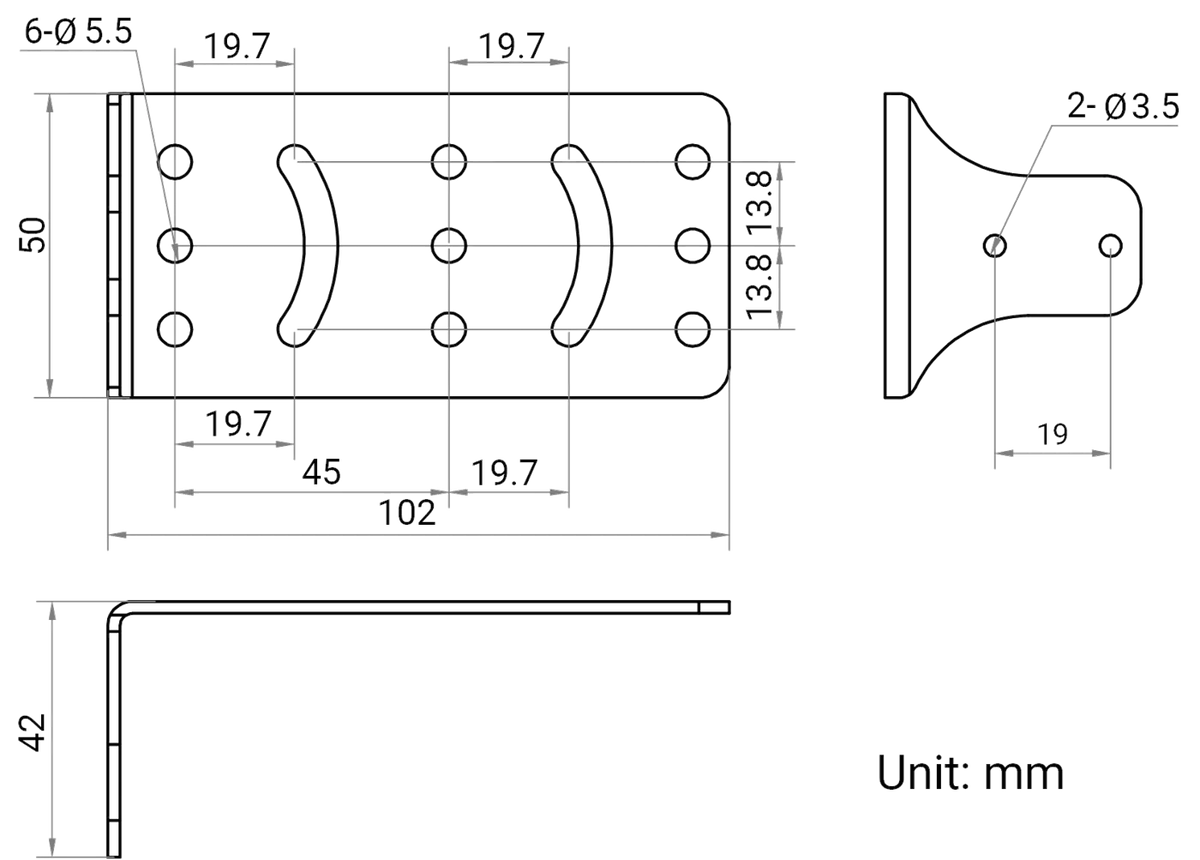 MV-SC3060XM-12M-WBN dimensions (mm)