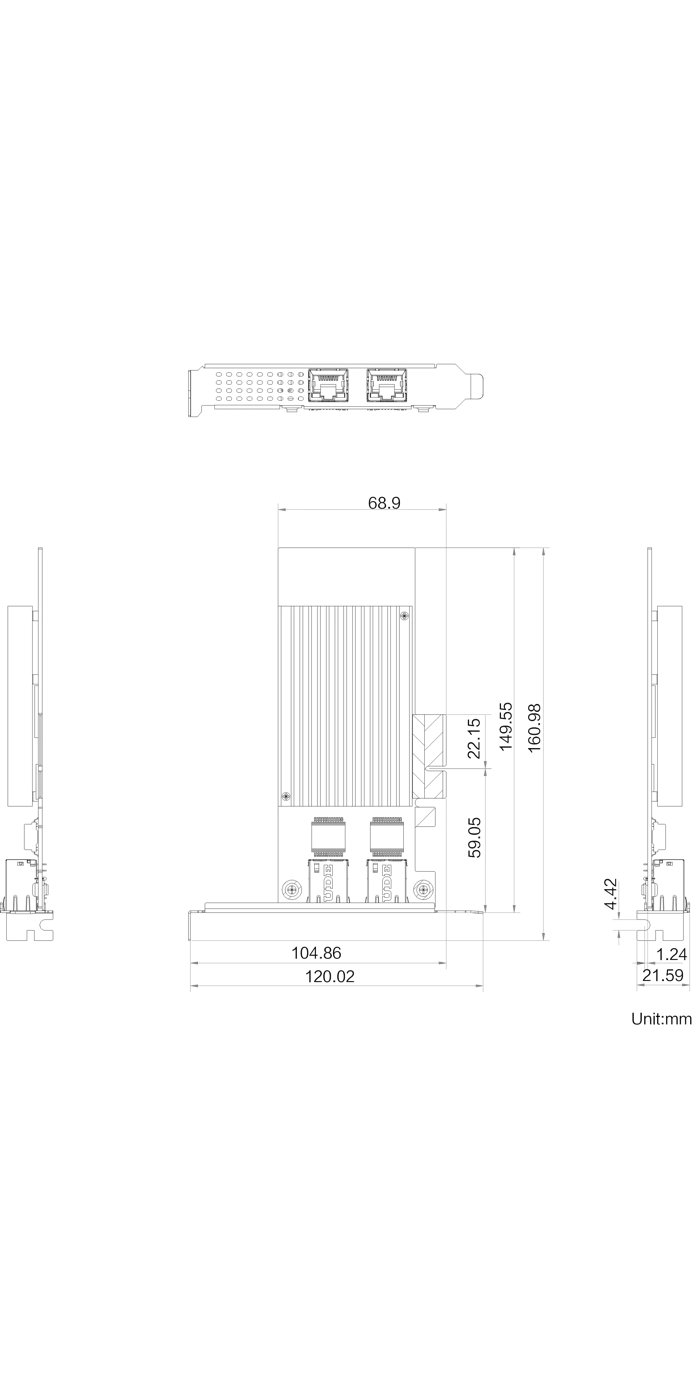 MV-GT2102 dimensions (mm)