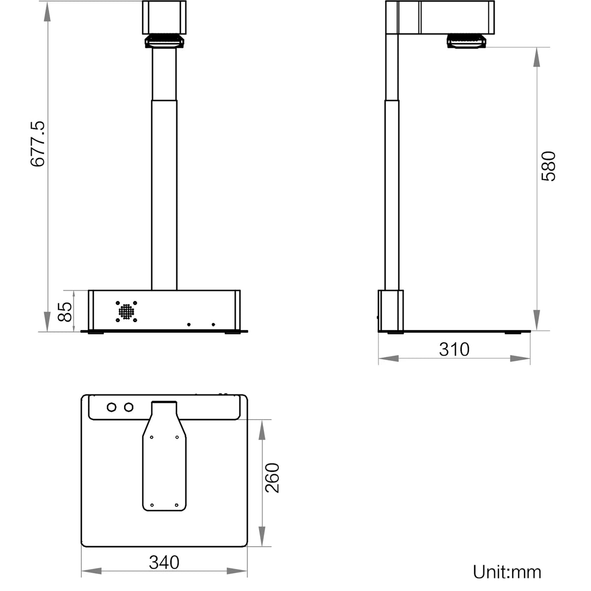 MV-IDM-E10(V2.0) dimensions (mm)