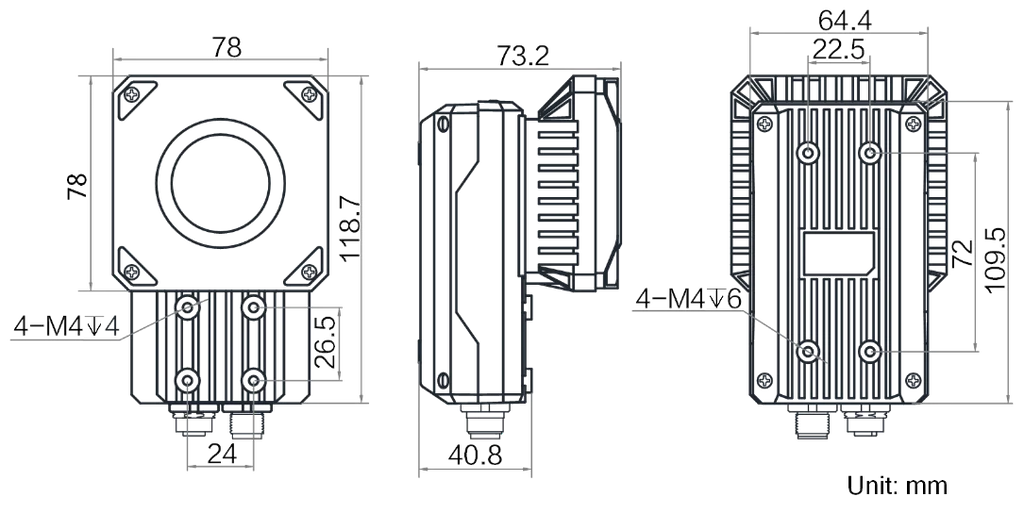 MV-ID5060M-12S-WBN dimensions (mm)