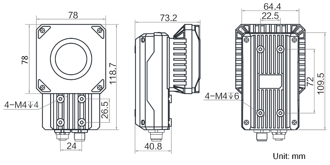 MV-ID5060M-12S-WBN dimensions (mm)