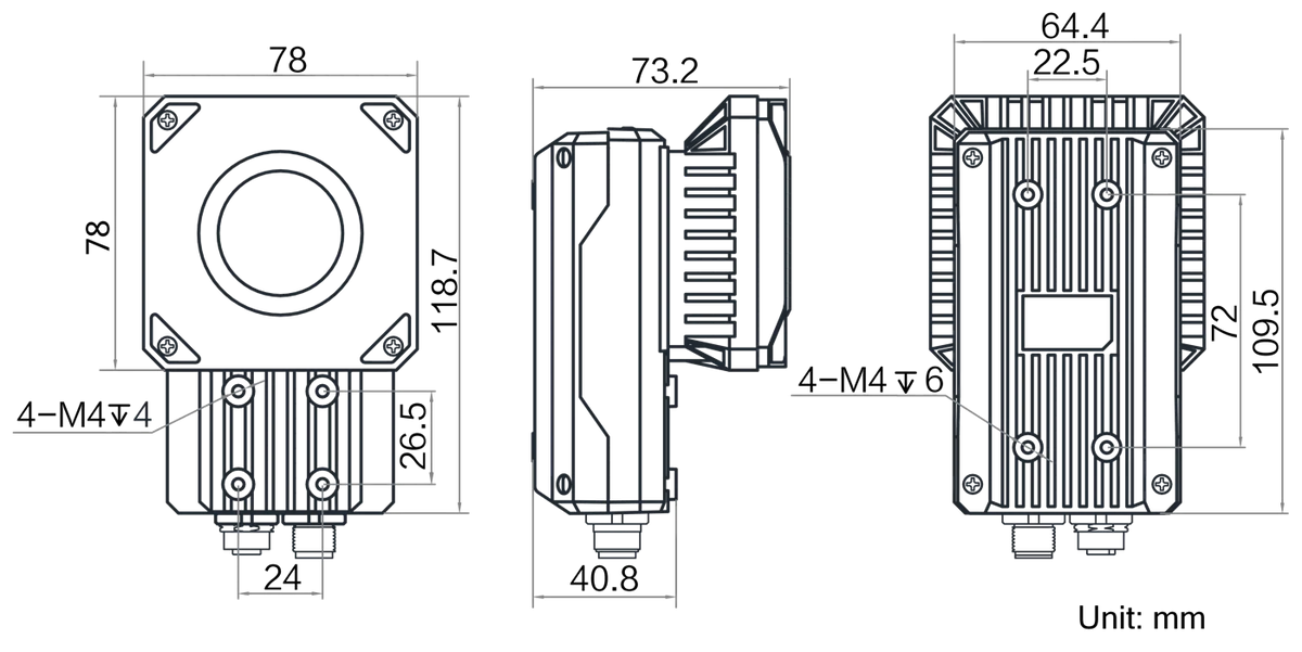 MV-IDE012X-12MW dimensions (mm)