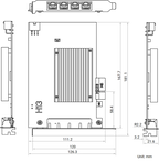 MV-GE4004P dimensions (mm)