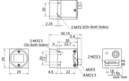 MVAC-PY-FV373-D3XF dimensions (mm)