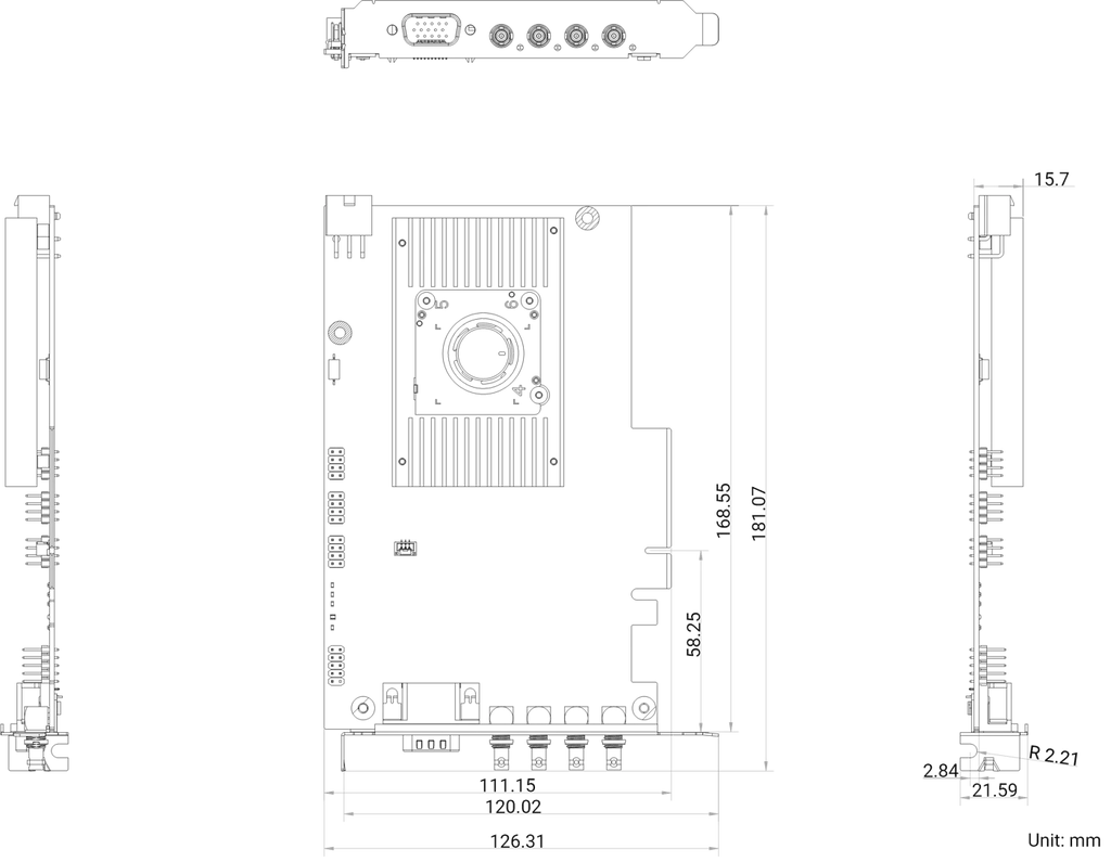 MV-GY1004 dimensions (mm)