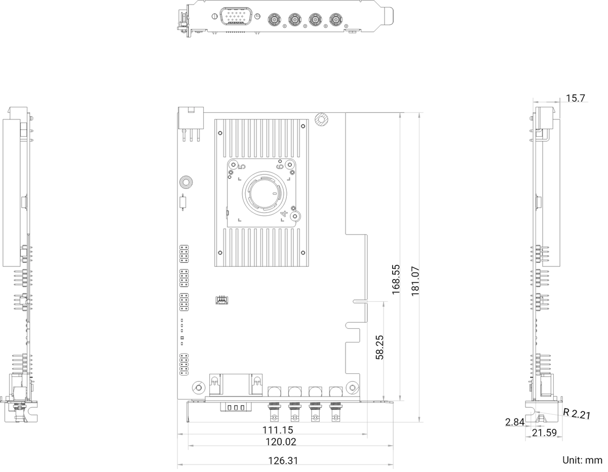 MV-GY1004 dimensions (mm)