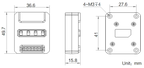 MV-IDA-IO-22 dimensions (mm)