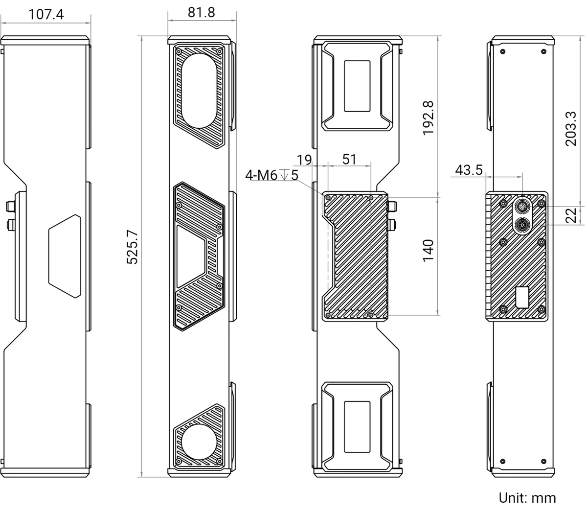 MV-RS-Ultra-L dimensions (mm)