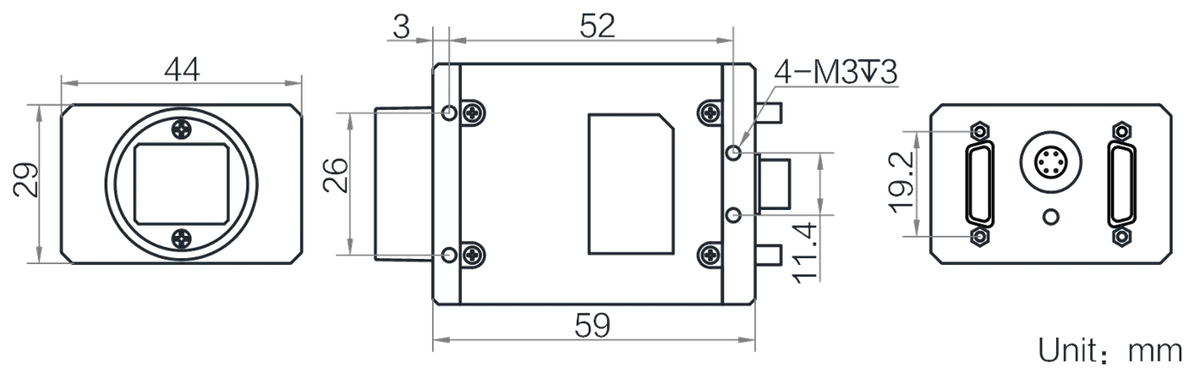 MV-CH120-11CM dimensions (mm)