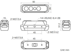MV-DB02SNU dimensions (mm)