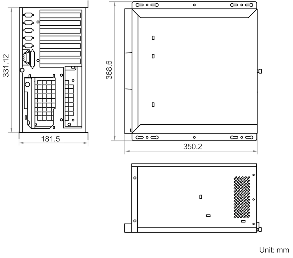 MV-IPC-H4A7W-32G-256G2T-2A3 dimensions (mm)