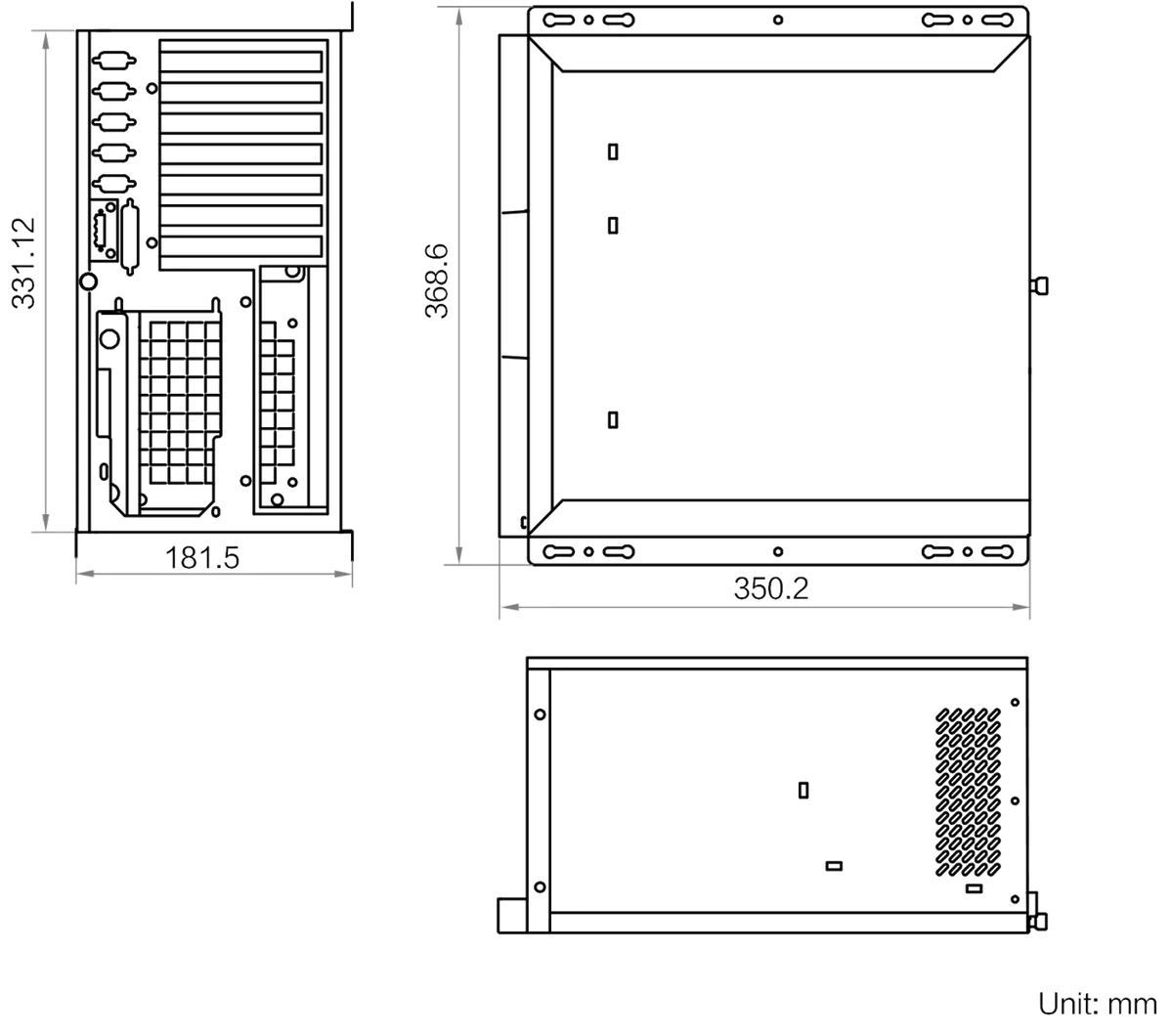 MV-IPC-H4A7W-32G-256G2T-2A3 dimensions (mm)