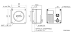 XAL024-4KGM dimensions (mm)