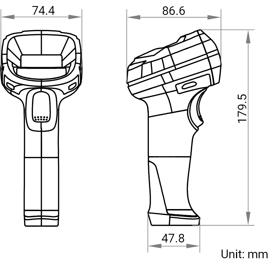 MV-IDH3000B/13SR/05RN dimensions (mm)