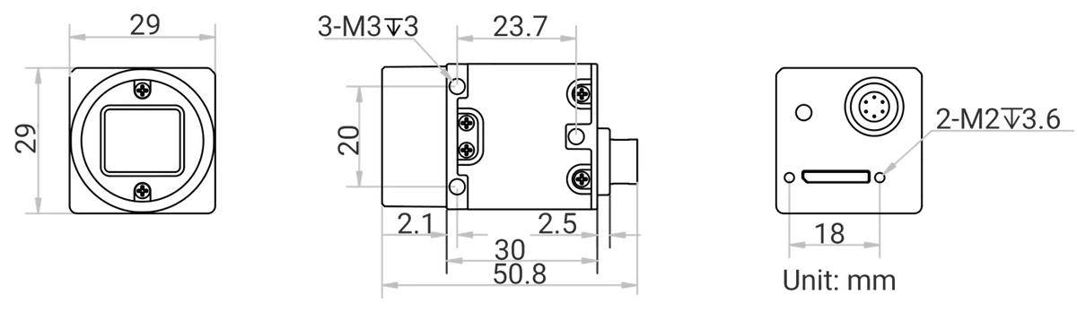 MV-CU013-80UM dimensions (mm)