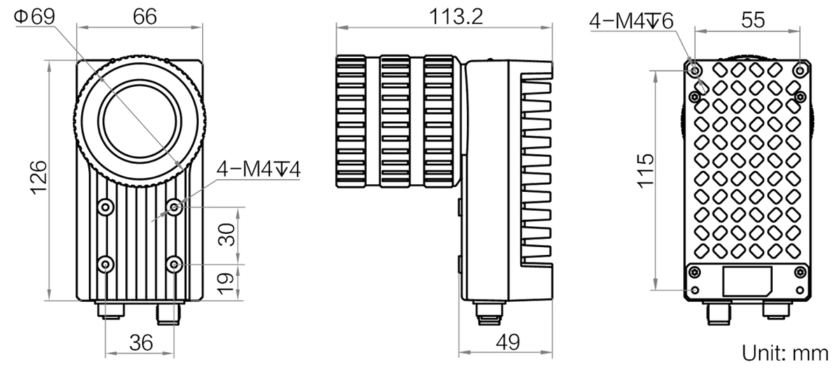 MV-ID6250PM-00C-NNG dimensions (mm)