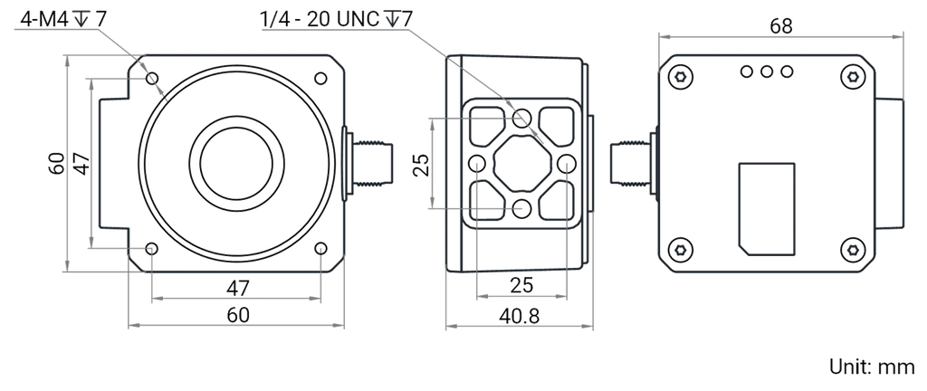 MV-SC2005AM-02WBN dimensions (mm)