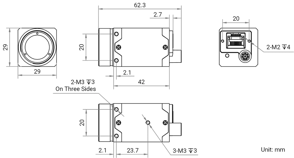 MV-CT0MG0089/G/NN/NN dimensions (mm)