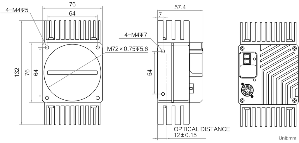 MV-CL082-91F1M(V2.0) dimensions (mm)